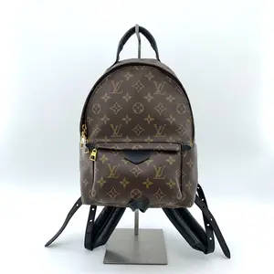 Pre-owned Louis Vuitton Leather Backpacks LV Monogram Palm Springs MM