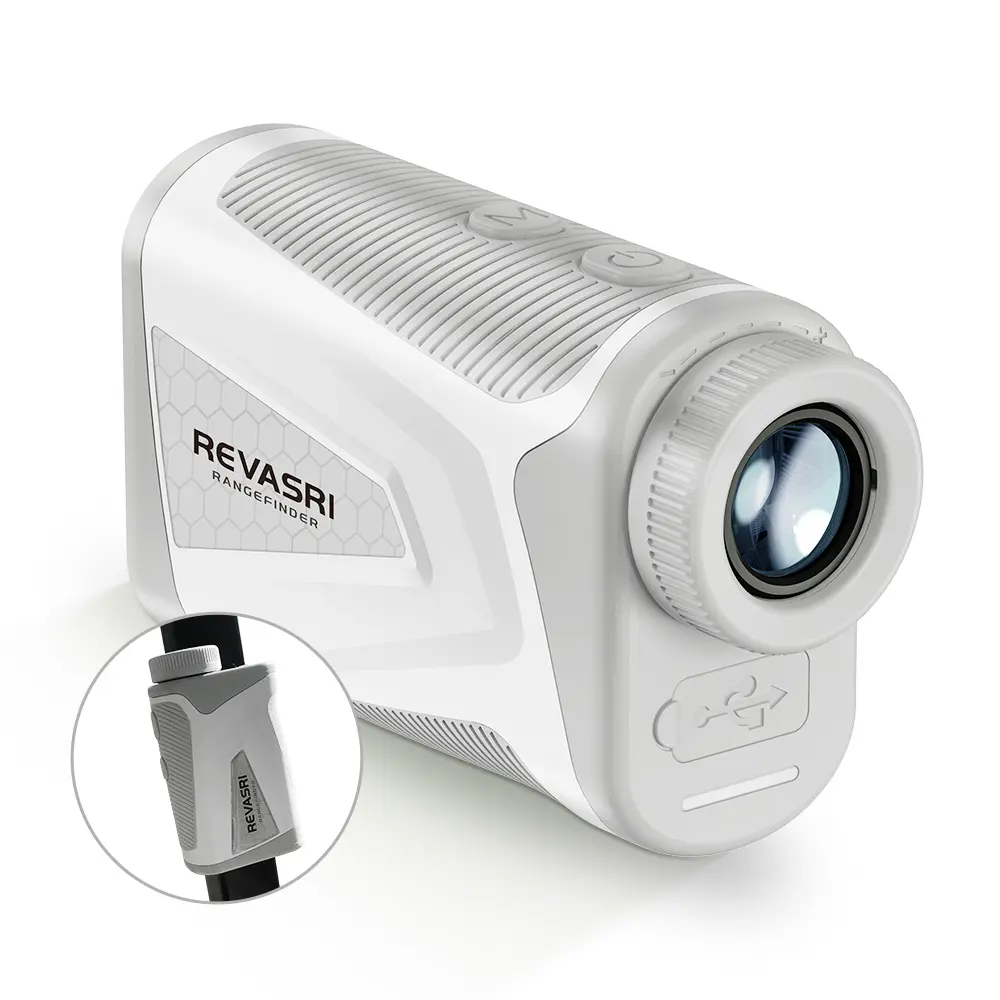REVASRI Golf Rangefinder with Slope, Crystal Display, Flag Lock Vibration, Rechargeable Range Finders with Magnet Stripe summerwins