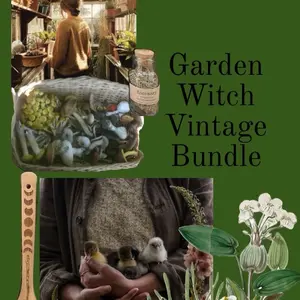 Garden Witch Vintage Box, Vintage Witchcraft Tools, Cottage Witch Vintage Bundle, Beginner Spellwork Kit, Garden Witch Kit
