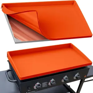 Silicone Griddle Cover Mat Full-Edge for 36" Blackstone, Full Wrap-Around Protection Silicone Mat for Griddle, Weatherproof, Prevents Rust, Heat Resistant, All-Season