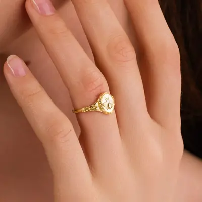Signet Ring Pinky TikTok Shop