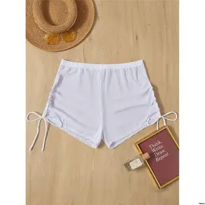 tiktokSwimSummerBeachMeshDrawstringCoverUpShorts