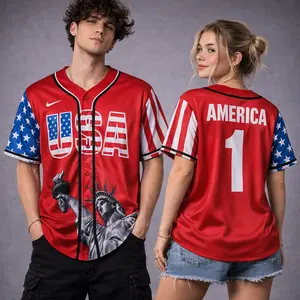 250th American Pride Baseball Jersey, USA Patriotic Flag Shirt, Independence Day 2026 Outfit Streetwear Unisex