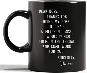 Dear Boss Thanks for Being My Boss If I Had a Different Bosses Mug Funny Thank You Gifts for Coworker From Employee Appreciation Gifts for Coworkers Custom...
