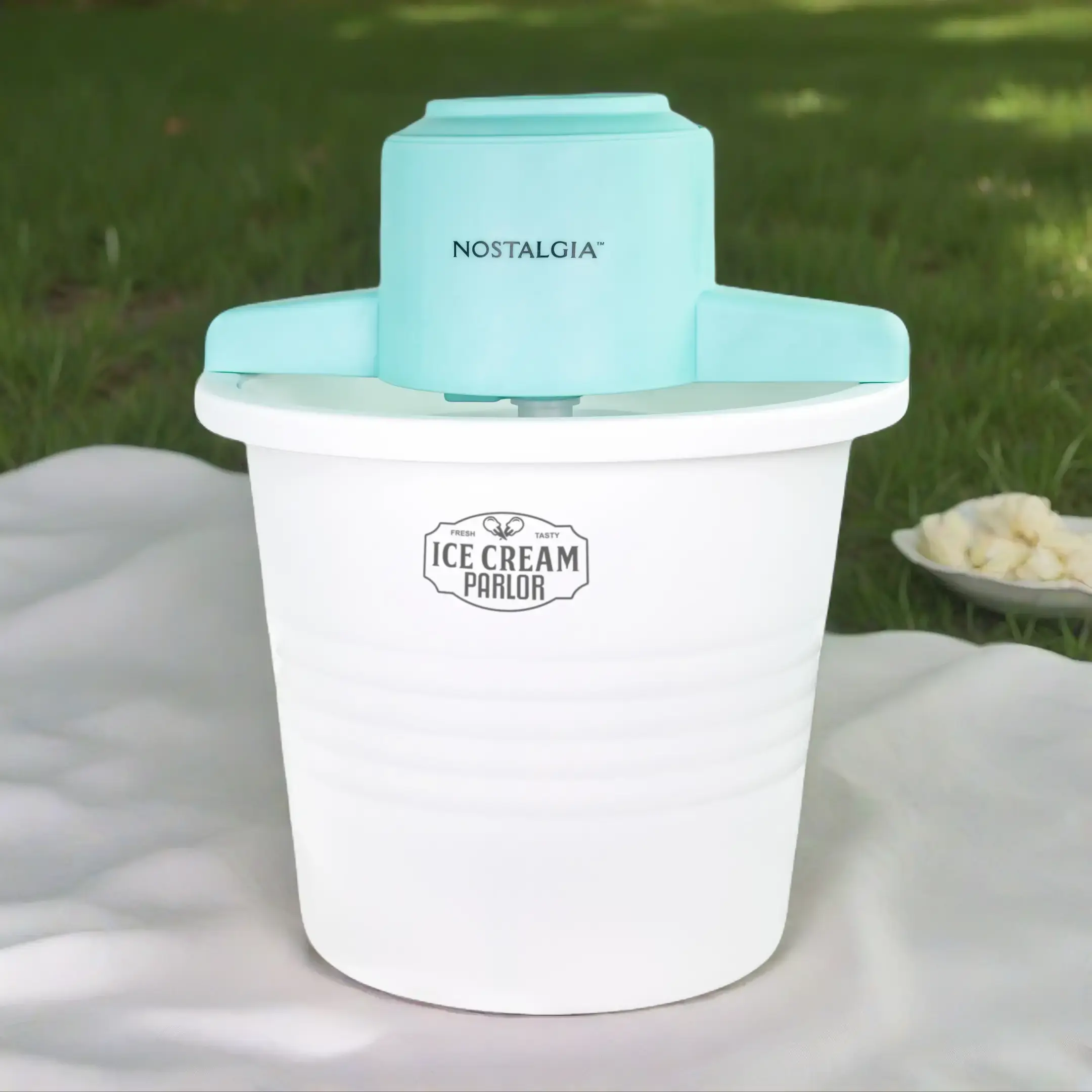 4-Quart Parlor Electric Ice Cream Maker - White 4-Quart Parlor Electric Ice Cream Maker - White