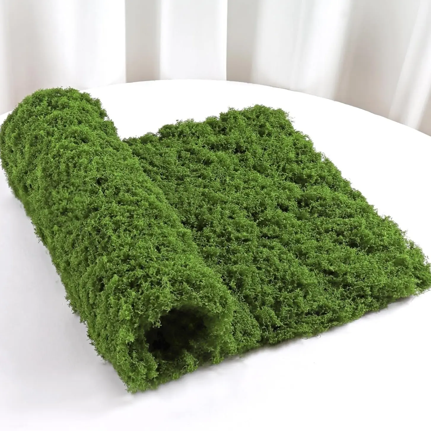 Artificial Moss Mat, 39.37" x 39.37" /100x100cm Artificial Simulation Plant Fake Moss for Crafts Decorative Moss Wall Faux Moss Rug Artificial Faux Greenery for Decorative Flower Plants Indoor Table Fairy Garden Wedding Decor Decoration
