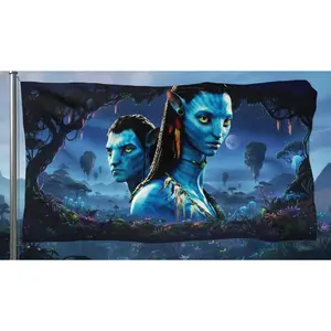 Av..at.a.r3 Inspired Wall Flag, Movie R00m Dec0r, L.ar.ge 3x5ft P0lyester Banner with Grommets