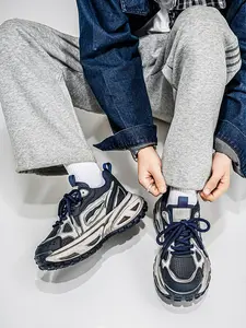 Unisex Comfort Cushion Platform Shoes: High-Elastic Platform, Breathable Paneling, Snug Fit. For Daily Walks/All-Day Wear