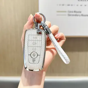 for Ford Key Fob Cover with Keychain, Key Case Shell Full Protection for F150 F250 F350 Maverick Mustang Explorer Fusion Escape Edge Bronco Accessories, 2018-2026