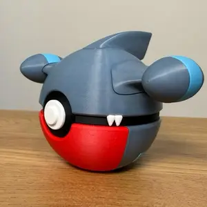 Gible Ball - Made to Order, High-Quality PLA, 3D Printed Pokeball Figure, Decor
