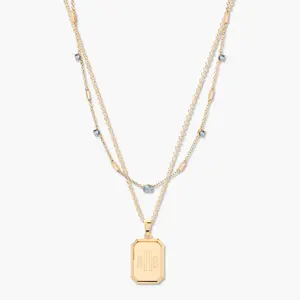 Willow Birthstone Layering Set in Gold by Brook and York