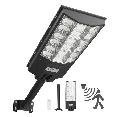 VEVOR 12000W Energy-Saving Solar Outdoor Light, 900000LM LED Flood Lamp, Dusk-to-Dawn Commercial Outdoor Landscape Security Lighting with Motion Sensor, 240° Wide-Angle, 25000mAh, IP65 Water Resistant, All Seasons for Driveways, Courtyard