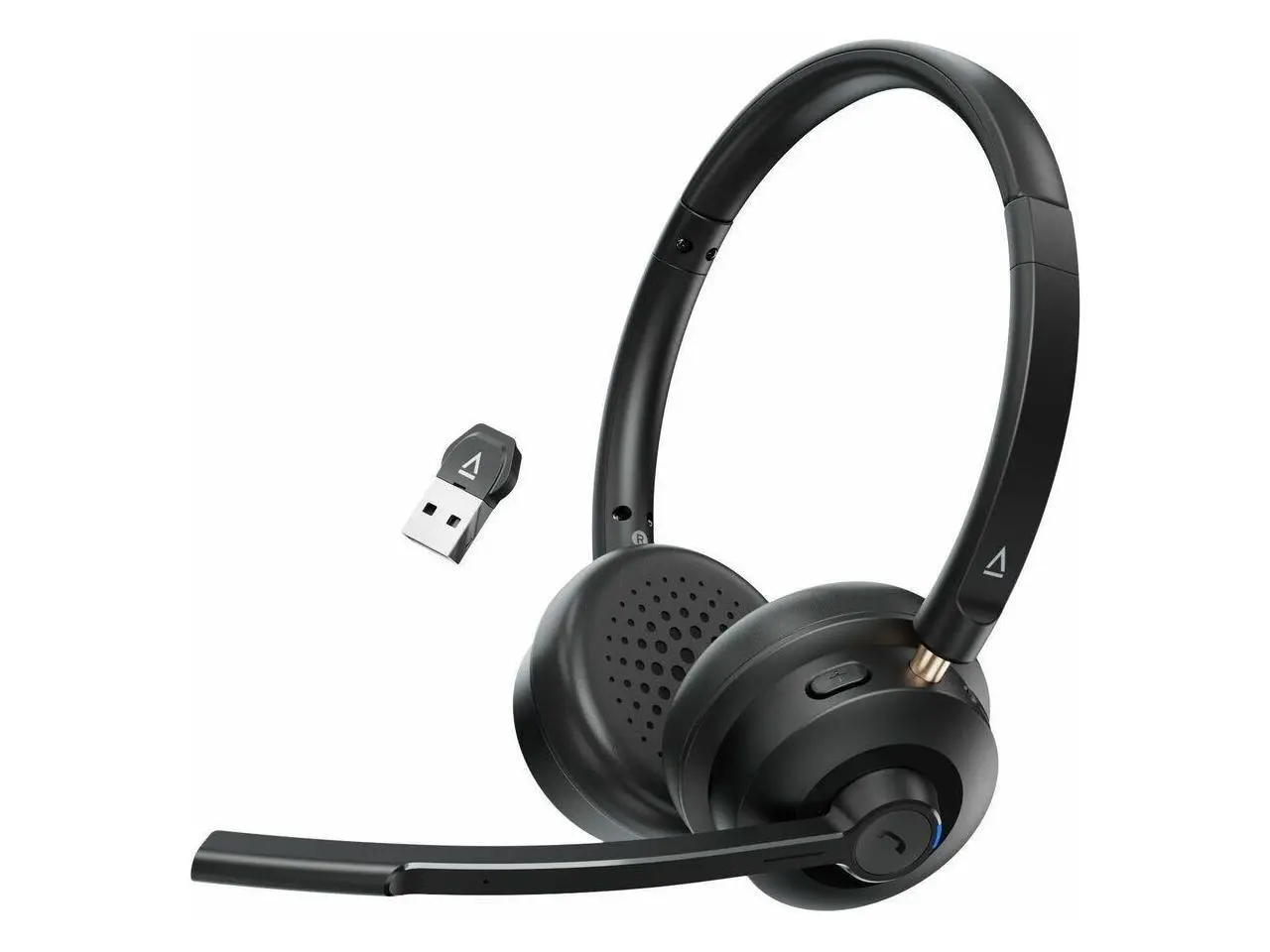 Creative Chat Wireless On-Ear Headset with Noise-Cancelling Boom Mic