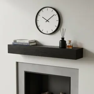 ARCH 48'' Embossed Fireplace Mantel Western Red Cedar Wall-Mounted & Floating Shelf for Home Decor