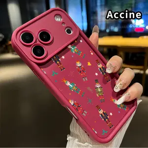 Nutcracker Christmas Dream TPU Phone Case for iphone 17 Pro Max 16 Plus 15 14 13 12 11 XR Air E Straight Edge Drop-Resistant Rugged Durable Cover Shell Gift for Boy