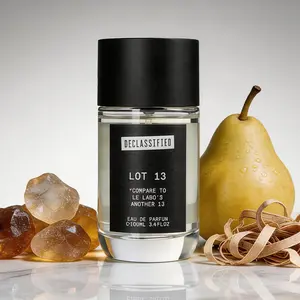 Declassified Lot 13 | Long-Lasting Amber Woody Perfume | Citruses, Ambrette, Cetalox | 100ml Unisex Eau de Parfum