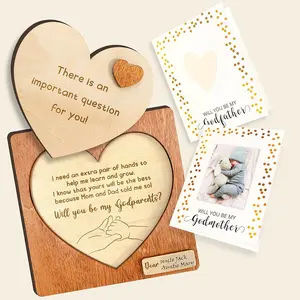 Will You Be My Godparents Proposal Gift - God Parents Presents Proposal Ideas, Godparent Gifts from Godchild for Baptism, Godparents Proposals Card, Asking Godmother Godfather Invitation