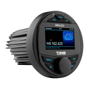 DS18 DS-MRX100 HYDRO MRX100 Marine Head Unit Video TFT LCD Screen, Bluetooth, 2 Zones, 4 Volts Output, BT, 4x50 Watts MAX DS18