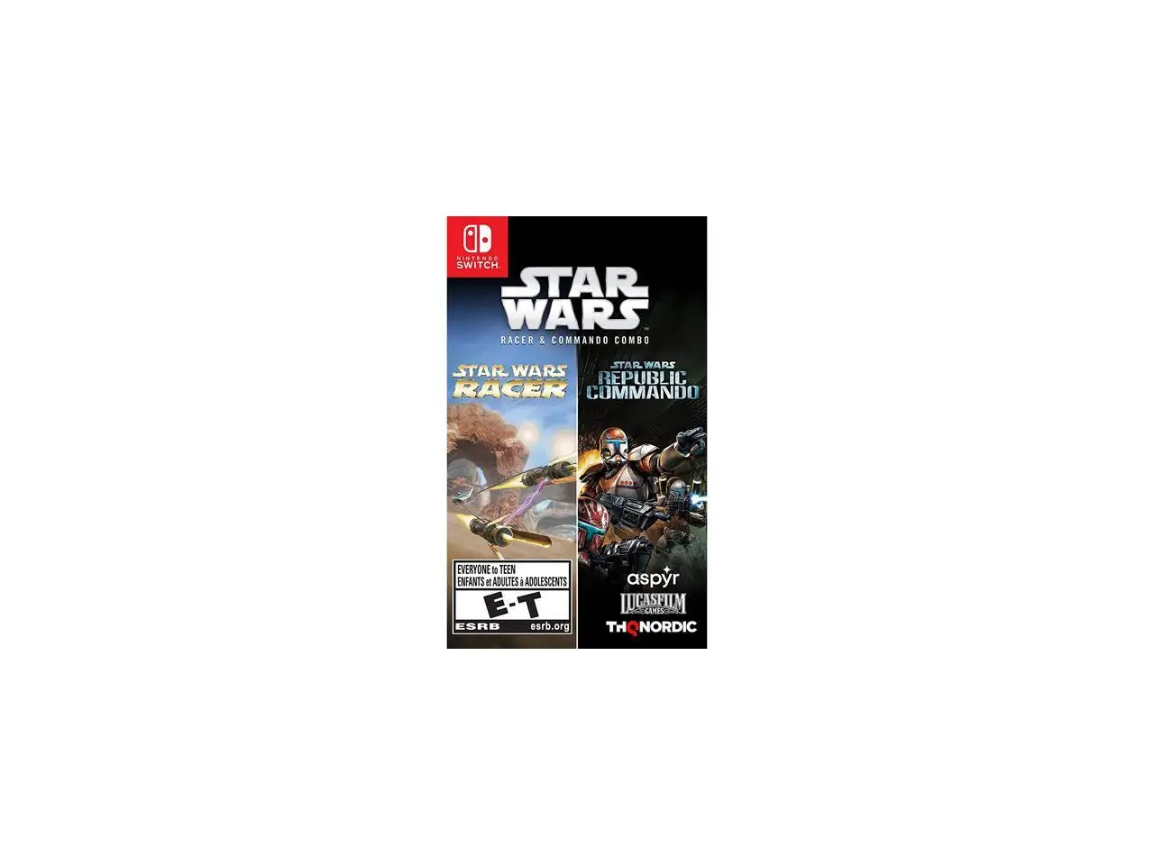Star Wars Racer and Commando Combo - Nintendo Switch Star Wars Racer and Commando Combo - Nintendo Switch