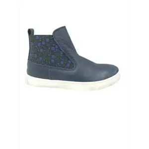 Shoe  Navy Skull Boot