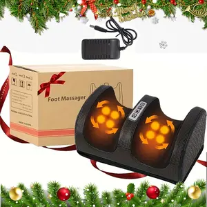 Foot Massager Roller with Heat Function, Relaxing Foot Leg Hand Massager Machine, Ideal Gift for Parents Elders Home Use