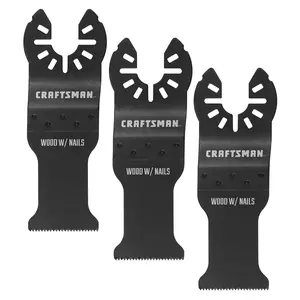 Oscillating Tool Blade for Wood and, 1 1/4 Inch, 3 Pack (CMAO103-3)