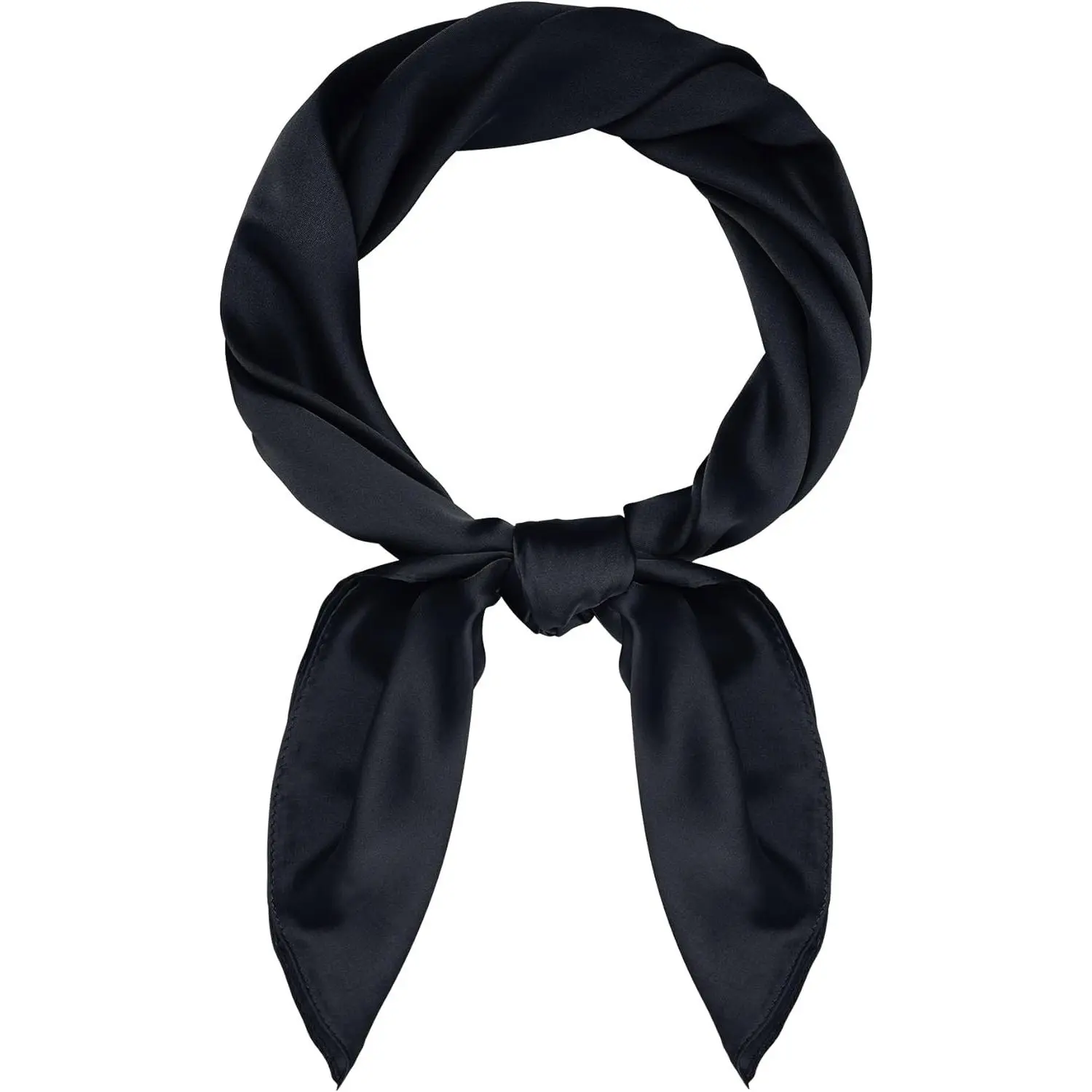 Satin Scarf Square Scarf  Hair Scarf Handkerchief Bandanas for Women Men Girls Boys Costume Accessory 27.5 inch
