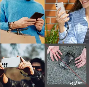 Cell Phone Lanyard, 5 Pack Adjustable Phone Wrist Strap with 5 Pack Tether Tab fit iPhone and Most Cell Phones