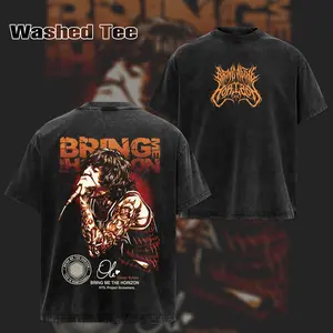 Retro Bring Me the Horizon Oliver Sykes T-shirt , BMTH T-shirt & Hoodie , Rock Band Shirt, Retro Music Tee, Rock Music Lover Shirt, Vintage Band Shirts Casual Fabric Fit Top , Top Men's and Women's Clothing