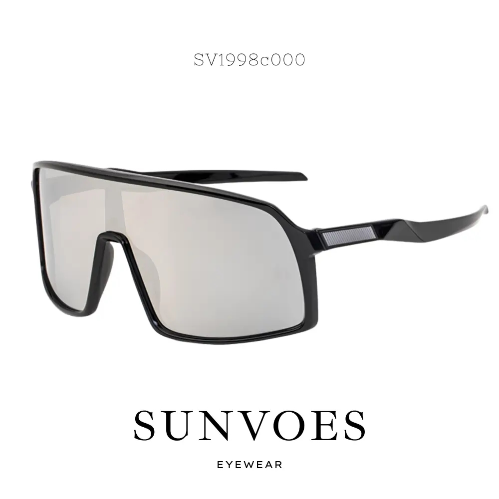 SUNVOES Polarized Windproof Sports Sunglasses,-UV400 Lens, Anti-Fog,Ultra-light TR90 Frame For Women Men Mirrored Sports Eyewear  Wraparound Sunglasses outdoorfun glass colorful anti-glare driving