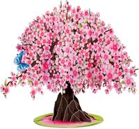 Cherry Blossom Tree Pop Up Card Keepsale