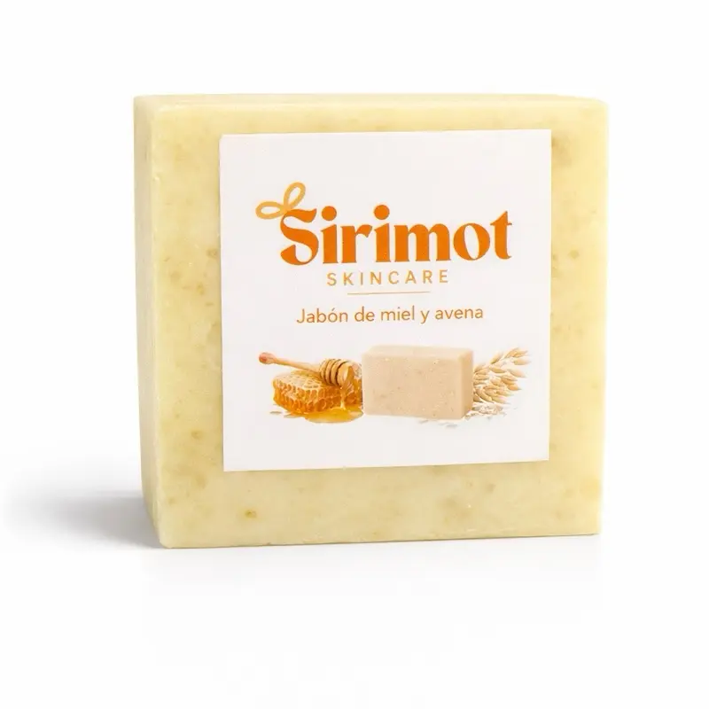 Sirimot Skincare Honey & Oatmeal Soap for Gentle Cleansing and Moisturizing