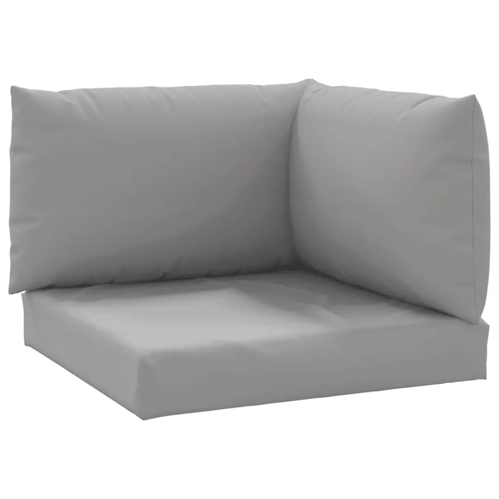 vidaXL Chair Cushion 3 Pcs, Water Repellent Outdoor Pallet Cushion, Seat Cushion Sofa Pad for Garden Patio Furniture, Gray Oxford Fabric 315065