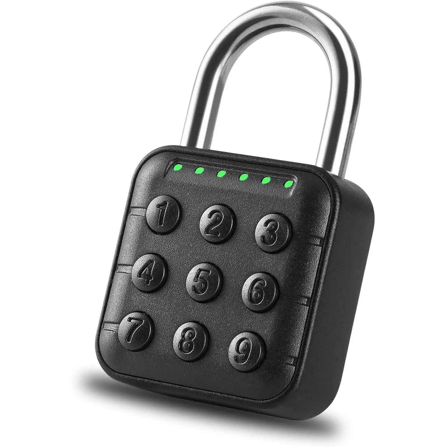 6-Digit Combo Smart Waterproof Digital Keypad Padlock - Anti-Theft Combination Padlock with Hardware Hasp Accessory for School Lockers, Gym Storage Units