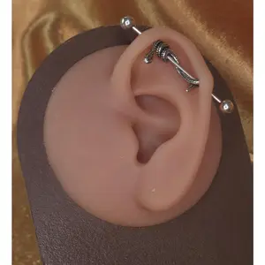 Steel Wrap Around Snake Industrial Barbell Body