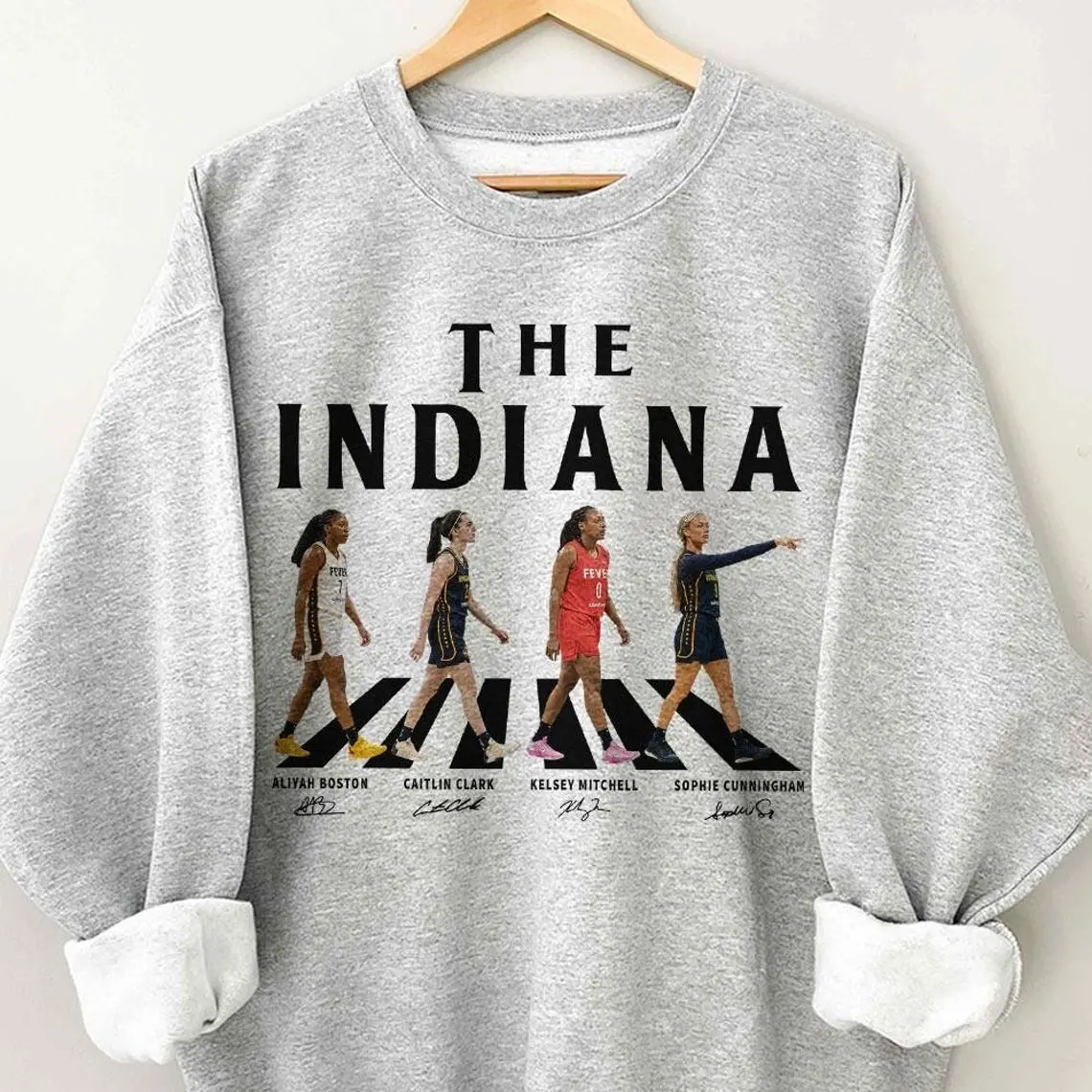 [SALE OFF 50%] Indiana Basketball Women Walking Road Funny Sophie Shirt, Clark Cunningham Sweatshirt