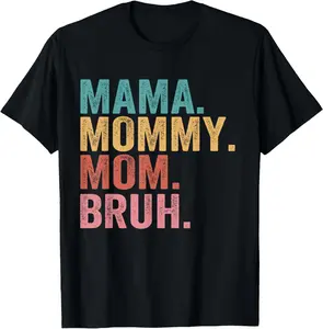 Men's Casual Shortsleeve T-Shirt - Menswear Top, Vintage Playful Mothers Day Gift for Moms