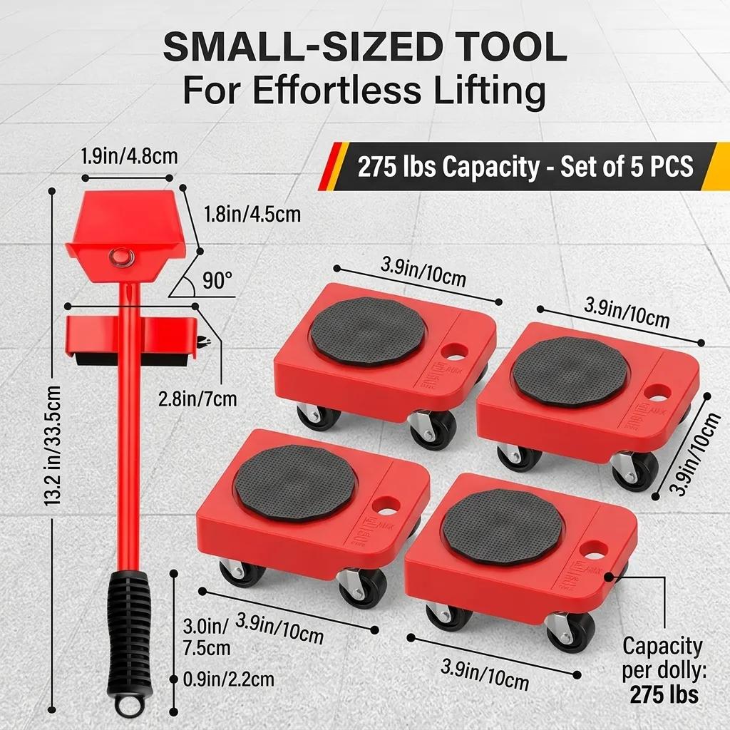 HALOOL Efficient Moving Tool | One-stop moving solution, easy and time-saving moving essential. Powerful wheeled moving tool, solves moving problems with ease. Efficient moving tool suitable for home and office use.