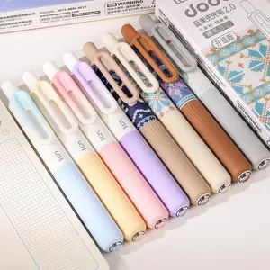 Retractable Ballpoint Pen, 6 Counts/set Colorful Smooth Writing Pen, Comfort Grip Fashionable Elegant Pen for School Office Examination, Ballpen Set, Color Marker Set, Colored Pens Set, Set With Pen, College Student Pen, Aesthetic Pens