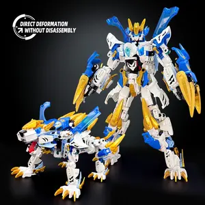 White Tiger Mech Building Blocks Set, 2-in-1 Transformable Warrior Robot Action Figure, Mech Beast Tiger Model Toy, Creative STEM Building Project for Boys & Adults, Birthday Christmas Gift, Articulated Combat Mecha, Poseable Warrior, Collectibles