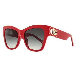 Just Cavalli Square Channel Logo Sunglasses SJC037 06XX Red 54mm