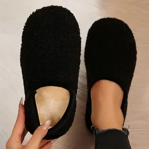 Cozy Women's Fleece Slippers Warm Plush Lined Slip-On Indoor Outdoor Shoes for Winter Comfort