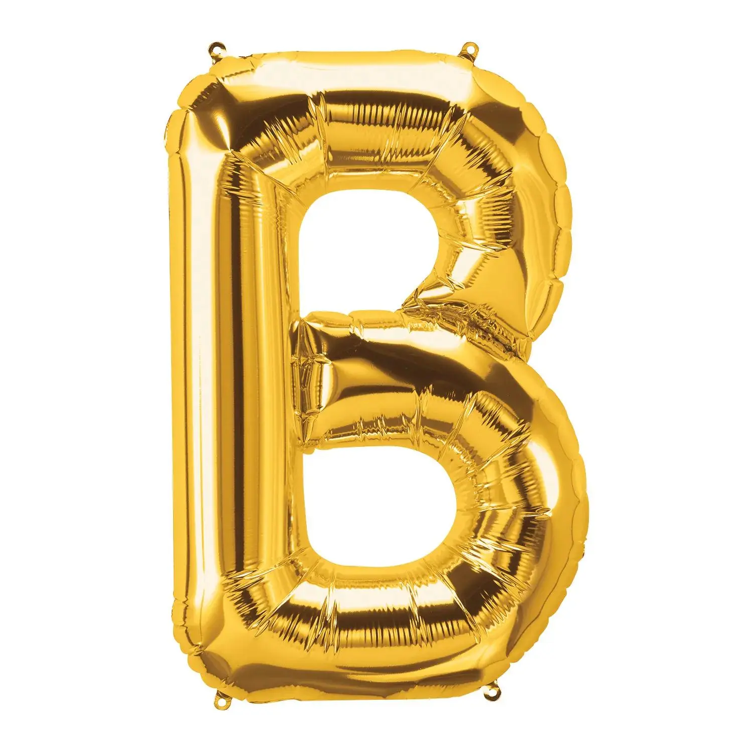 B-Shaped Gold Letter 34" Mylar Balloon, Party, Happy Birthday