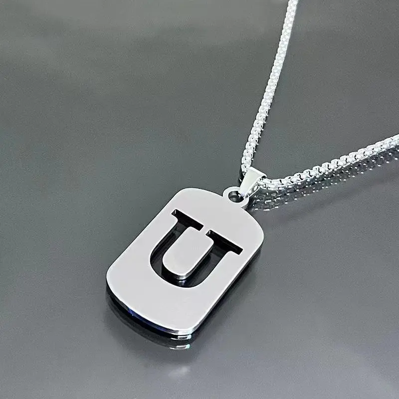 Letter U+70cm titanium steel chain