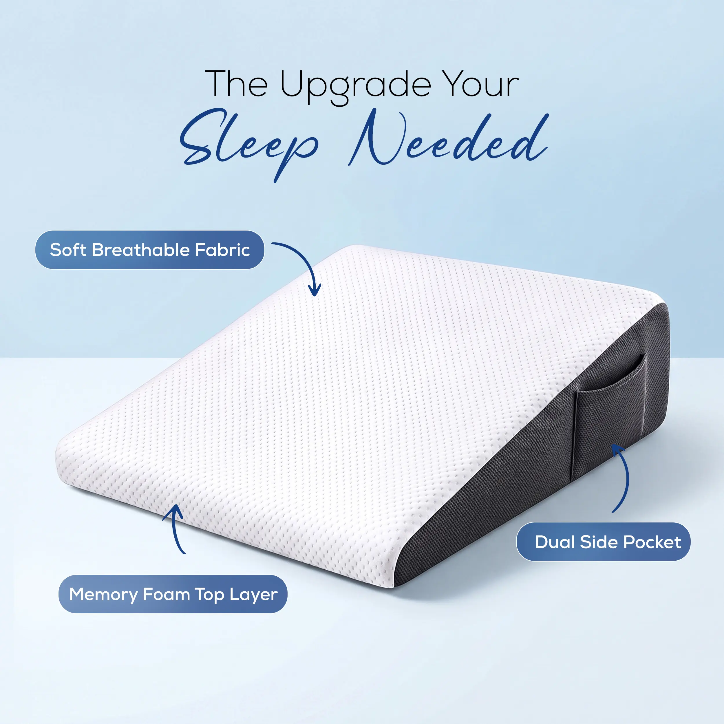 Utopia Bedding 7 in Triangle Memory Foam Wedge Pillow - Ergonomic Design, Layered Foam, Jacquard Cover for Snoring Relief, Back Pain Support Utopia Bedding 7 in Triangle Memory Foam Wedge Pillow - Ergonomic Design, Layered Foam, Jacquard Cover for Snoring Relief, Back Pain Support