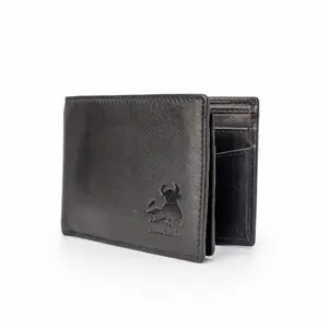 BULL GUARD Expedition Series Bifold Leather Wallet for Men RFID Blocking, Top Grain Cowhide, Flip-Up ID Window, Compact & Durable Everyday Carry Wallet for Travel, Work & Outdoors, Ready to Gift
