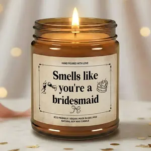 MAKEAGIFT Smells Like Bridesmaid Candle, Bridesmaid Thank You Gifts, Funny Bridesmaid Candles, Funny Wedding Gift, Bridesmaid Keepsake Gift