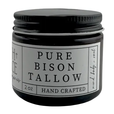 Pure Bison Tallow, grass-fed, Nourishing Organic All Purpose Moisturizer Versatile Moisturizing