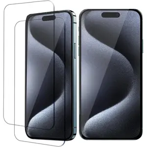 Screen Protector (2 Pack) for iPhone 17 Pro Max 16 15 14 13 12 11 Pro Max Plus Screen Protector Anti Finger Print 9D Ceramic Bubble Free Crystal Clear 2-Pack for iphone 17 Pro Max