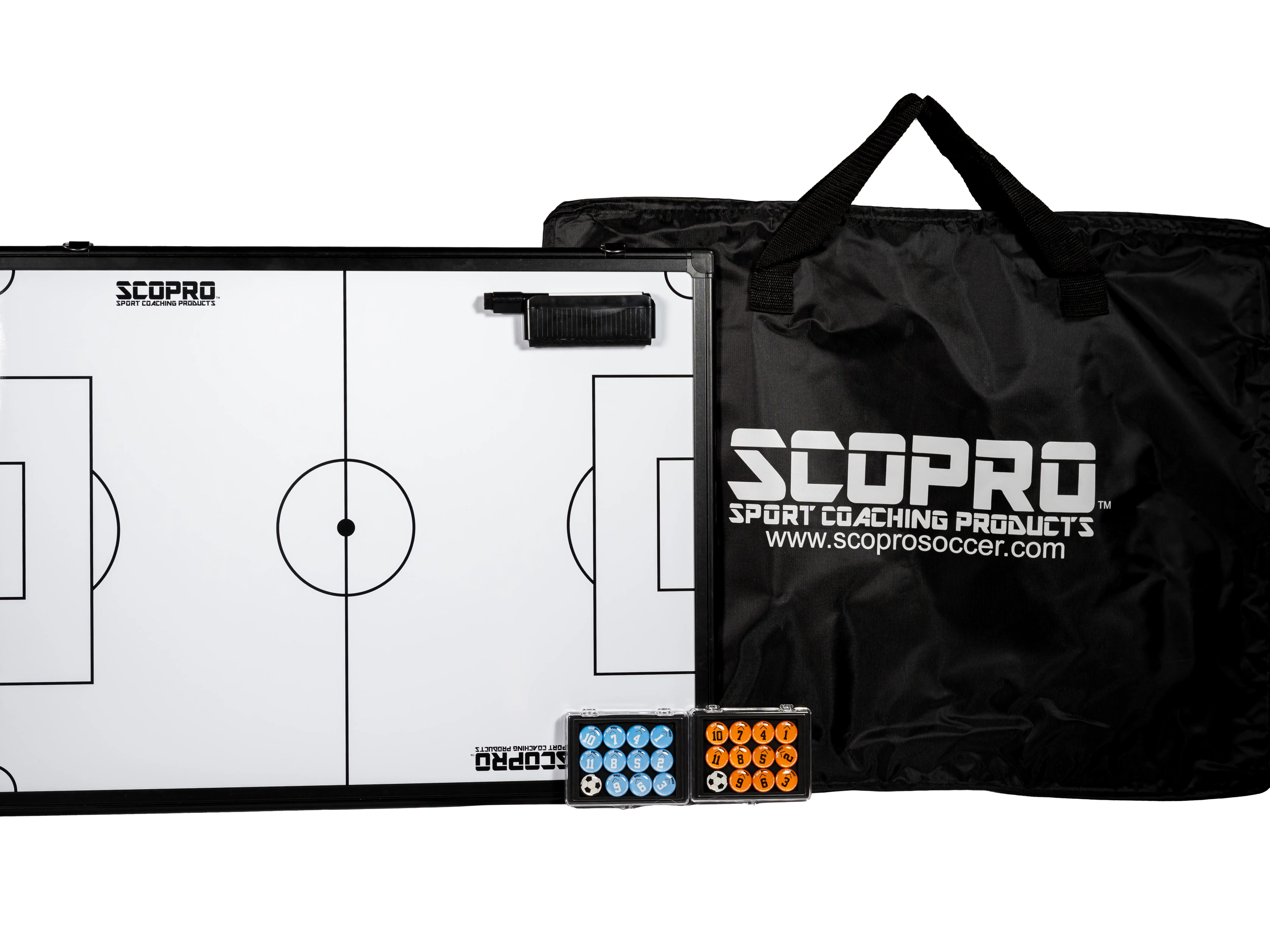 24" x 18" Soccer Tactical Bundle (Case + 2 Magnet Sets)
